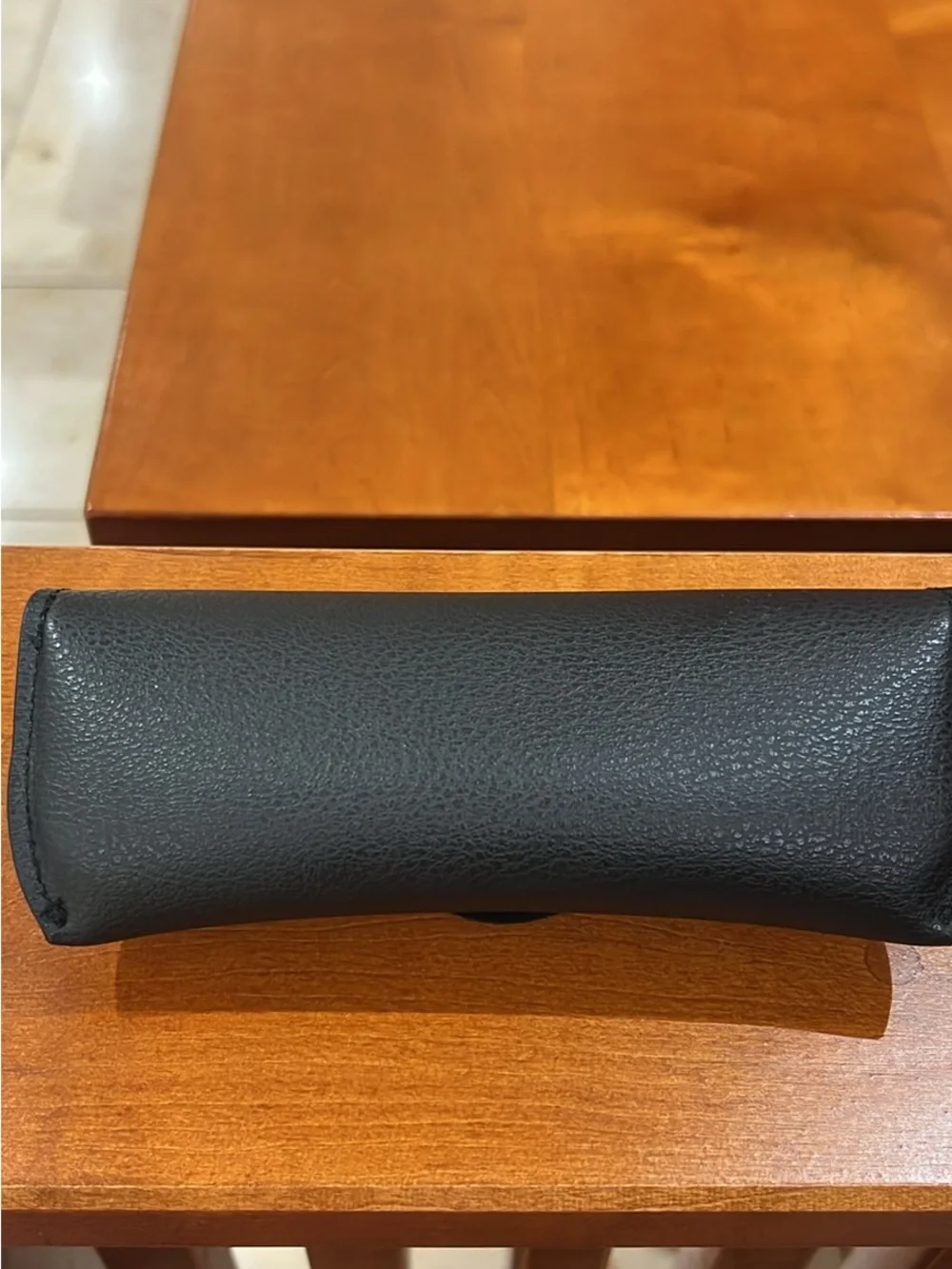 Ray-Ban Black Leatherette Sunglasses Case with Gold Logo Seal